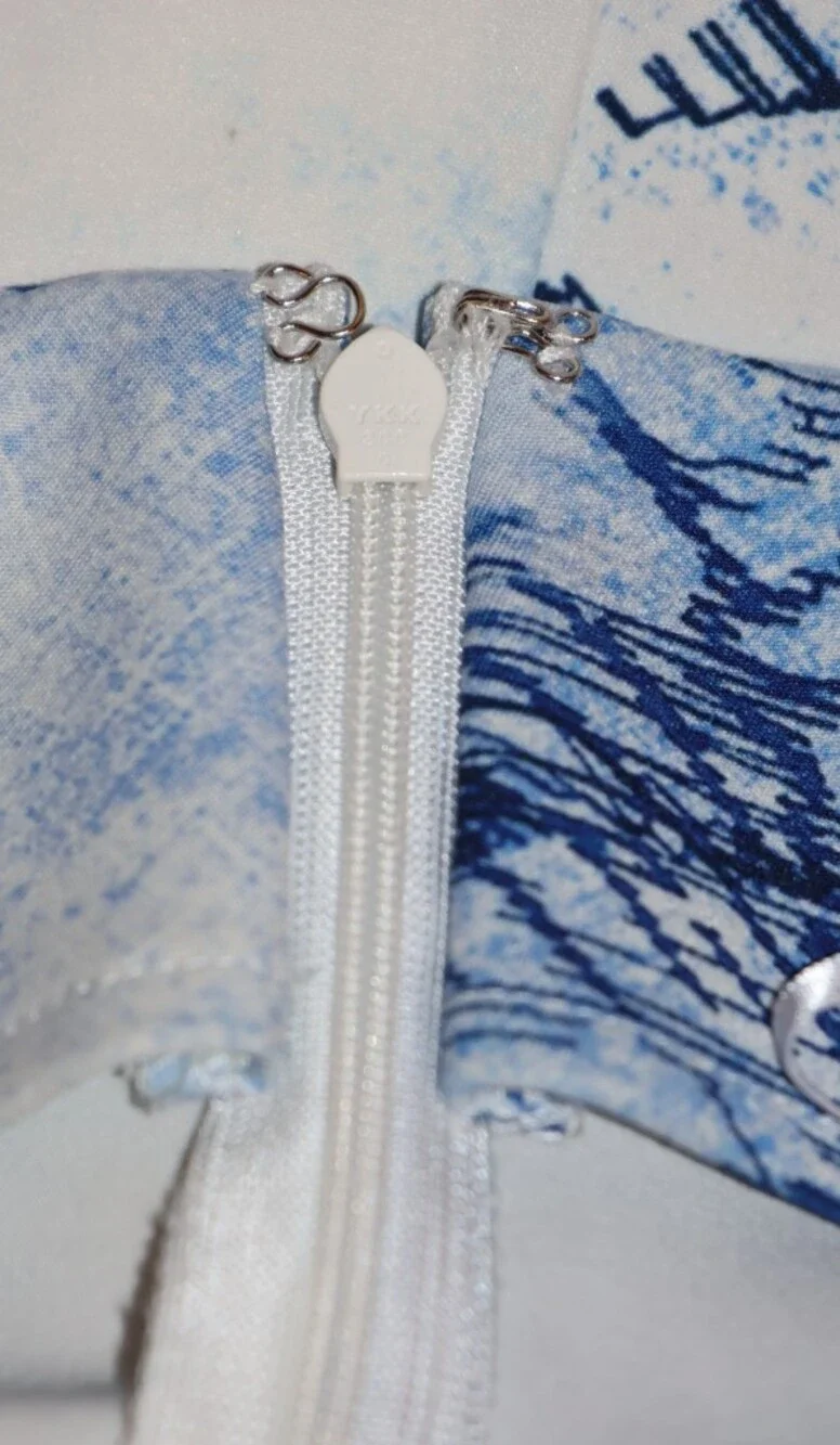 White Fox Boutique Slow Down  Blue Angel Mini Skirt.